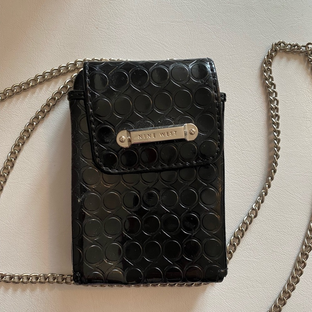 Black wallet purse